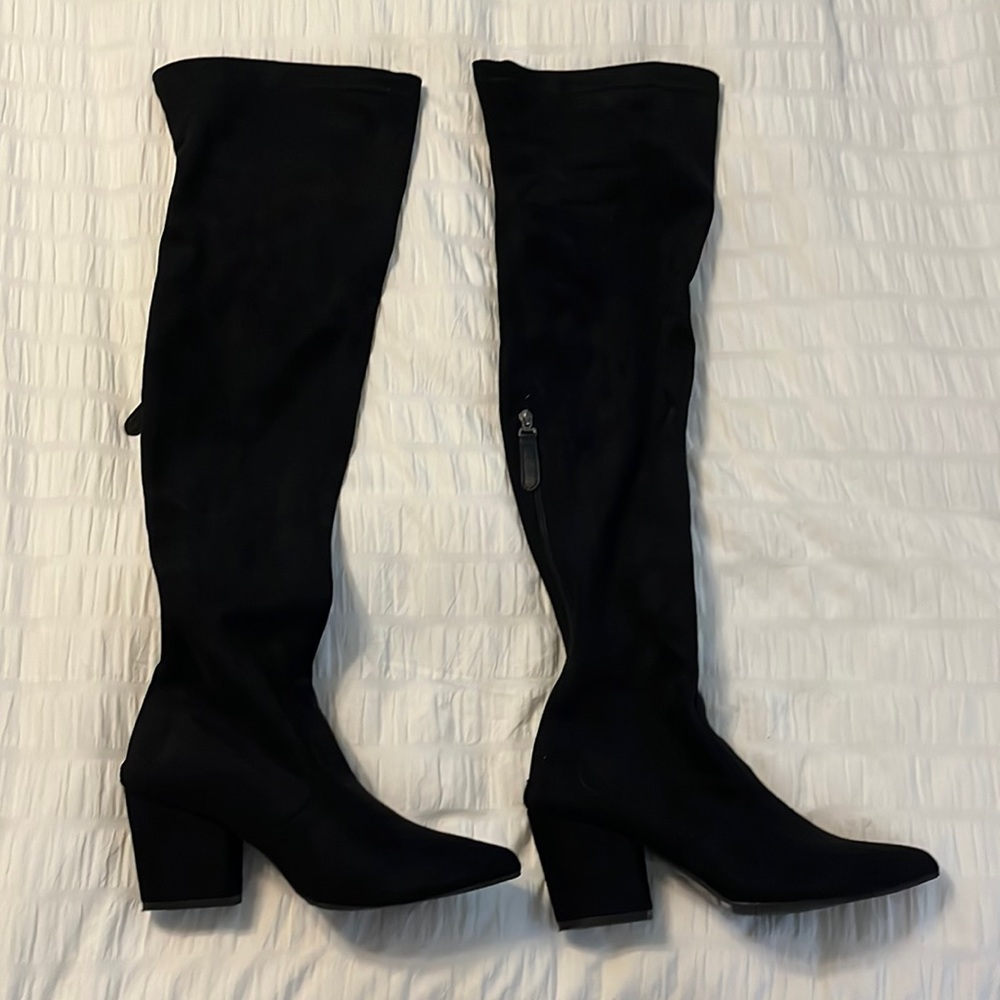 Black over the knee boots